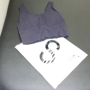 Curves N Combat Boots NKD CROP BRA (Black) Size: Medium